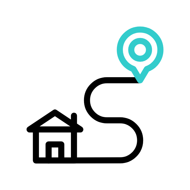 Hyperlocal delivery service icon